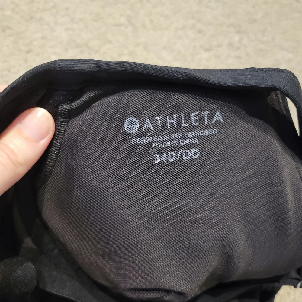 Athleta Twist Up Tankini Top Black - Picture 5 of 9